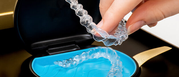 Invisalign clear aligner and case at Gresham Advanced Dentistry in Gresham, OR