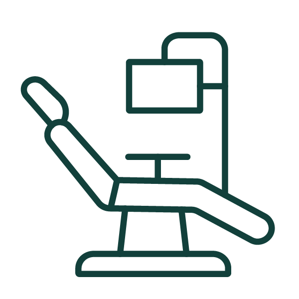 Dental chair icon