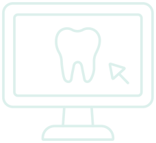 Digital dentistry monitor icon