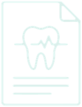 Tooth record document icon